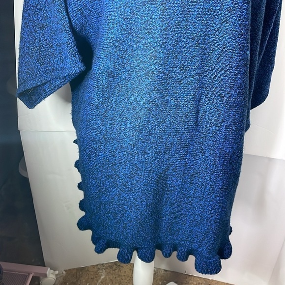 Studio Works ~ Cowl Neck Sweater Batwing with Frilly Hemline - Picture 3 of 8